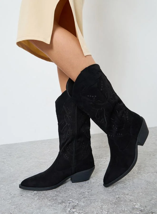 ستايلي بوت بتصميم غربي يصل للكاحل