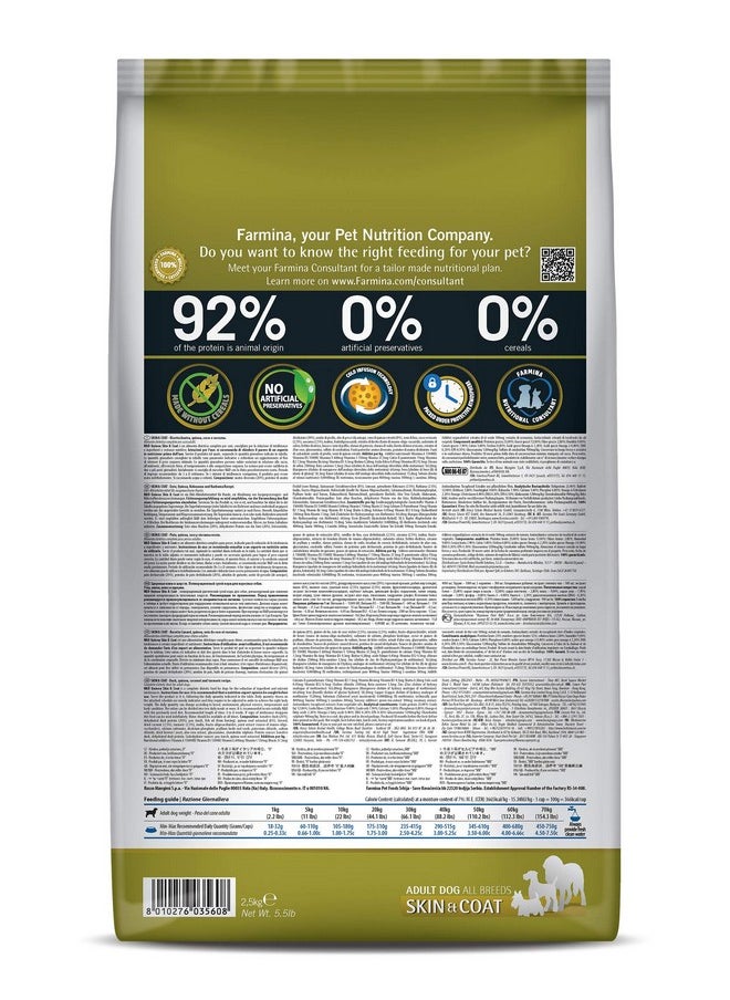 Farmina - Quinoa Skin And Coat Dry Dog Food, Grain-Free, Adult Breed, 2.5-Kg, Duck, Coconut And Turmeric - Image 1