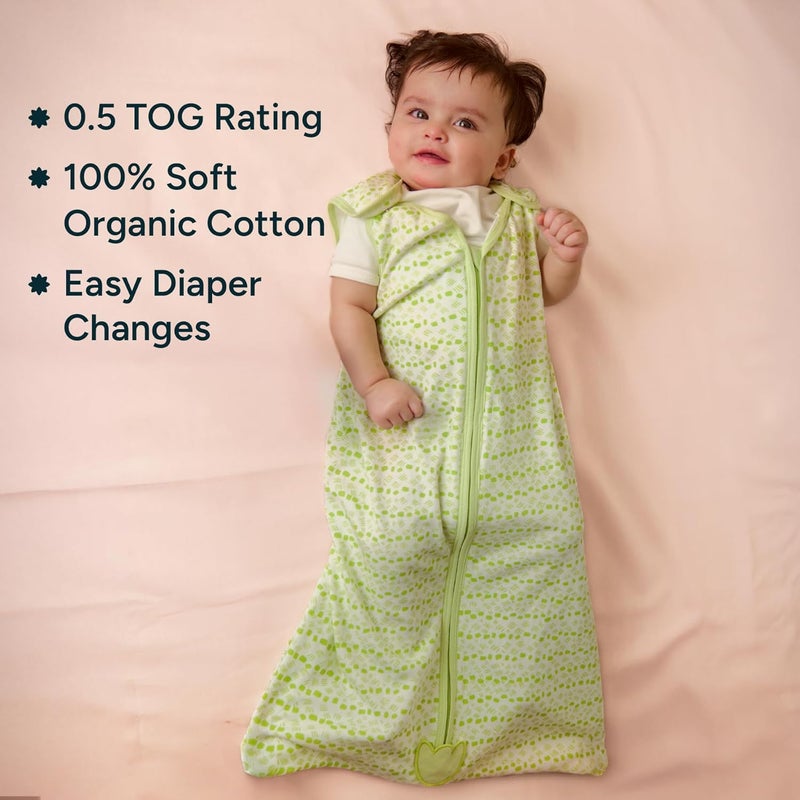 NINTARABABY 05 TOG Sleep Sack Premium Organic Cotton Lightweight Wearable Blanket for Newborns Infants Toddlers 024 Months Unisex Baby Sleeping Bag Gifts for Babies Pack of 3 - Image 2