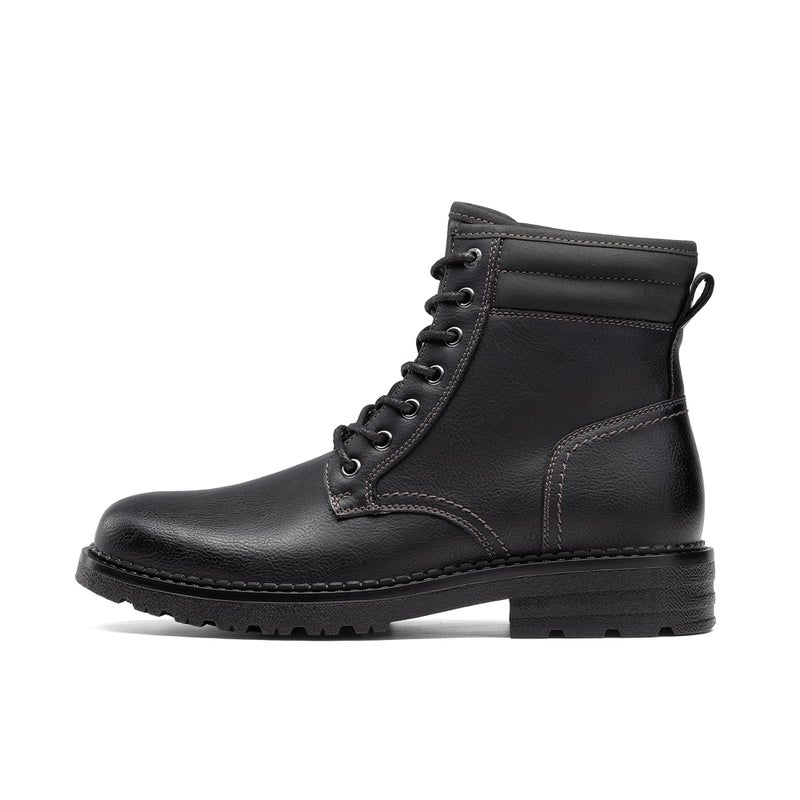 Bruno Marc Men's Dress Oxford Fashion and Comfort Ankle Lace Up Boots,Size 10,All Black,BMUMAB2513 - Image 3