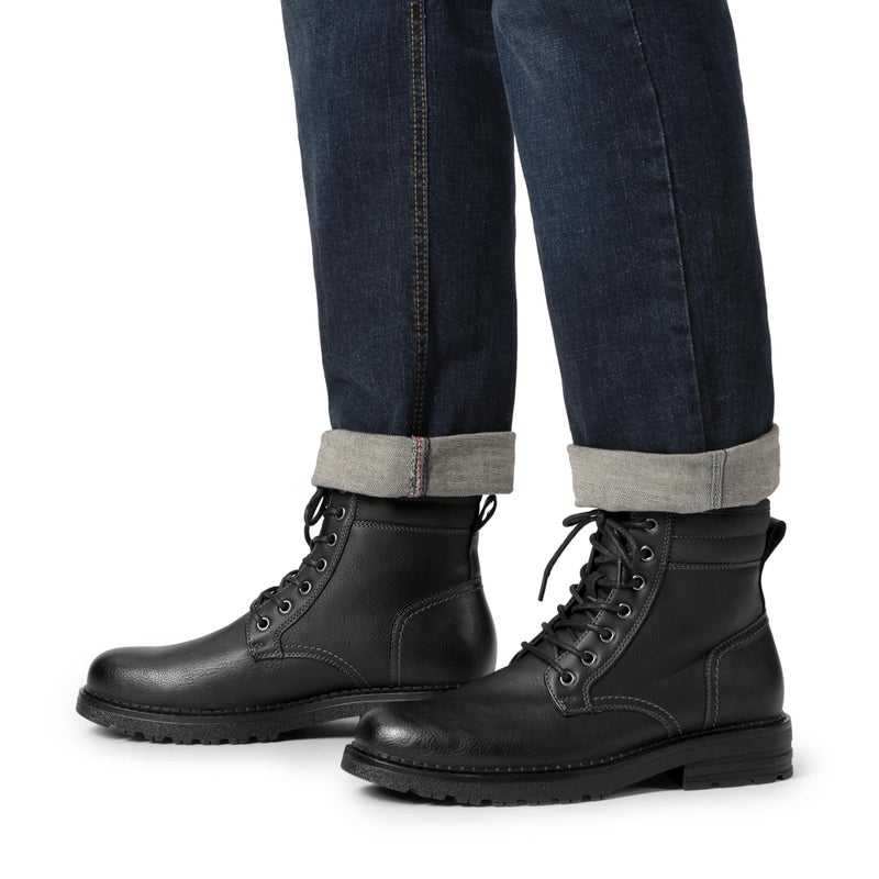 Bruno Marc Men's Dress Oxford Fashion and Comfort Ankle Lace Up Boots,Size 10,All Black,BMUMAB2513 - Image 2