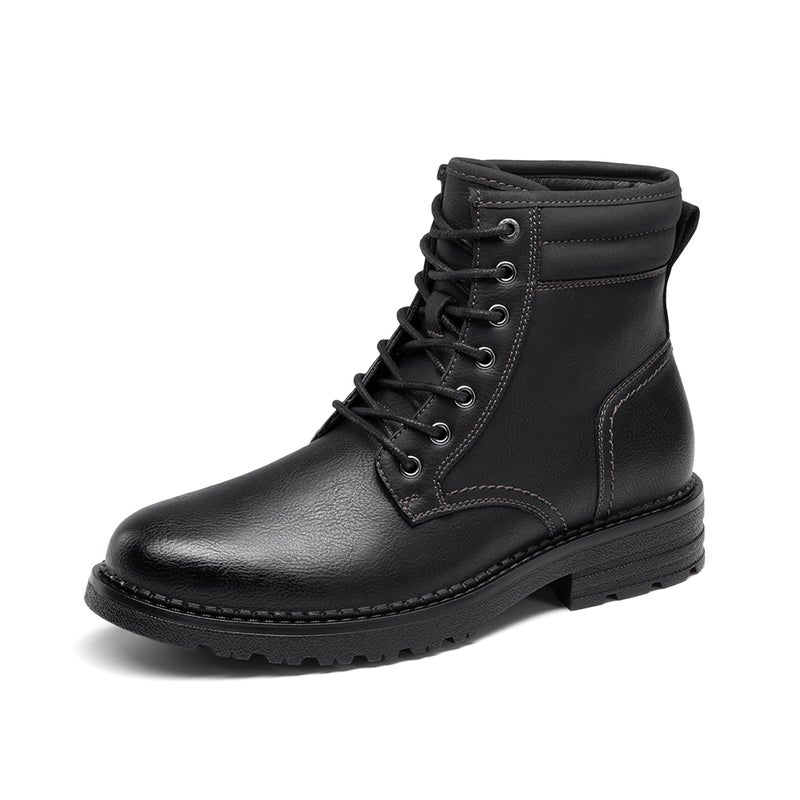 Bruno Marc Men's Dress Oxford Fashion and Comfort Ankle Lace Up Boots,Size 10,All Black,BMUMAB2513 - Image 1