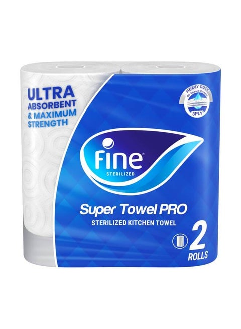 Kitchen Tissue Paper Towel Pro 3 Ply 2 Rolls