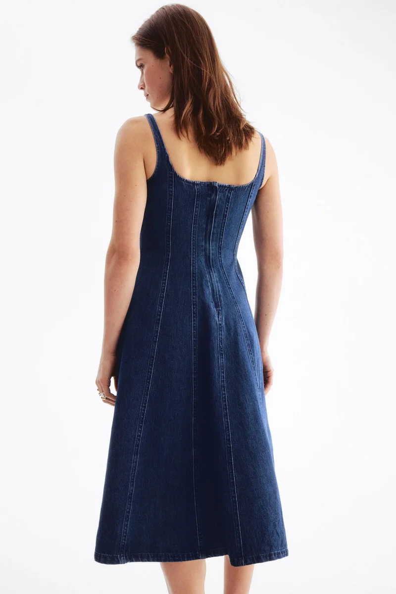 H&M Denim midi dress