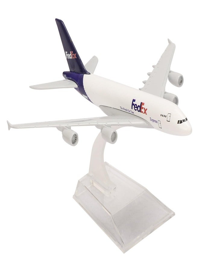 ARTVARKO Aeroplane FedEx Airlines Scale Model Die Cast Metal Aircraft Highly Detailed Replica Gift for Aviation Enthusiasts Multicolor 16 CM - Image 2