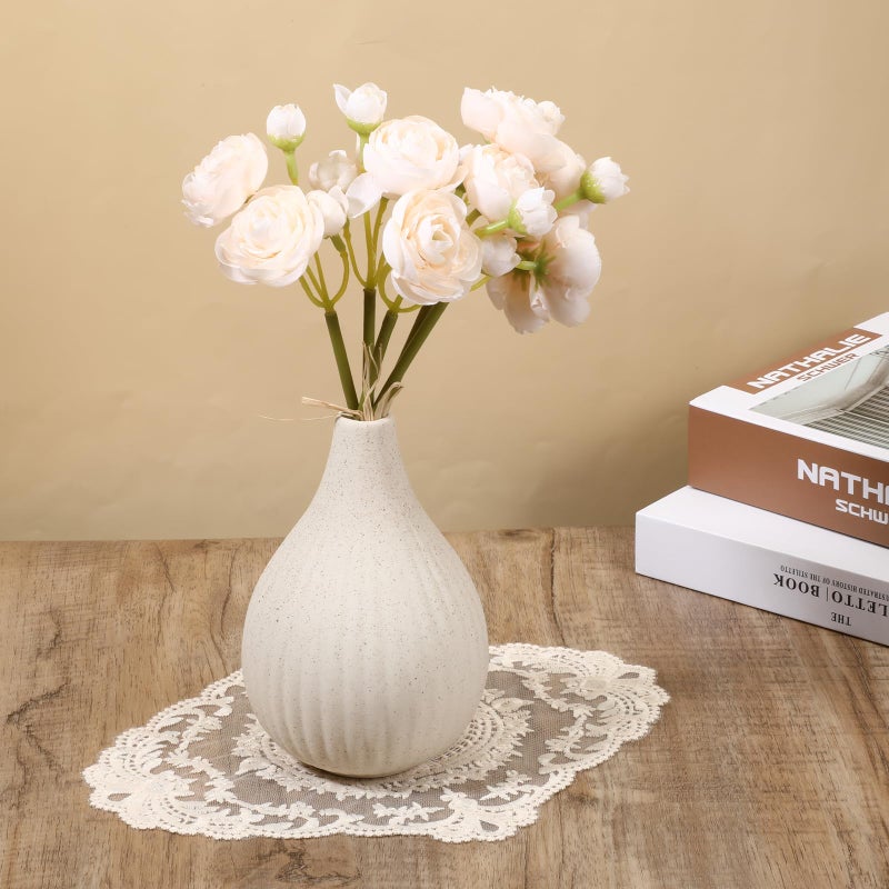 Tweruna 2PCS Lace Doilies for Tables, Lace Placemats Doilies for Tables Beige Embroidered Cup Mats Table Mats, Elegant and Retro for Desktop Decoration, Heat Insulation - Image 5