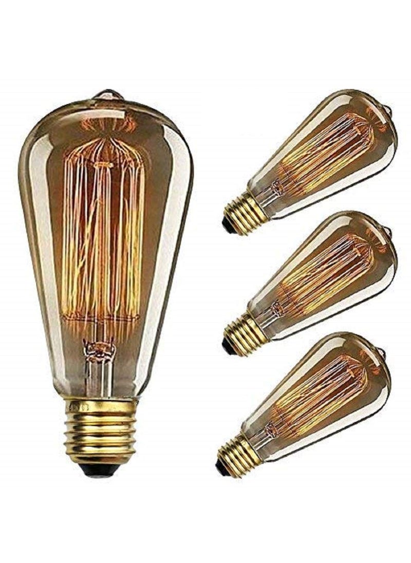 Groeien Groeien 40W e26 e27 Incandescent Bulb newflex_28_02 Warm White Yellowish Pack of 4  - Image 1