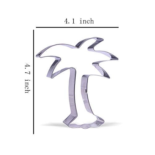 Keewah 4.7 inch Palm Tree Cookie Cutter - Stainless Steel - Image 2