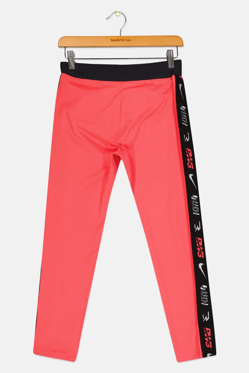 Nike Nike 3Brand by Russell Wilson Kids Girl Sportswear Fit Training Leggings, Red - Image 2