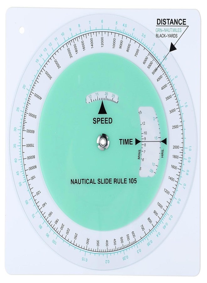 Saypacck Marine Navigation Slide Rule Nautical Plotter Protractor Ship Navigation Tools Course Plotter Divider - Image 1