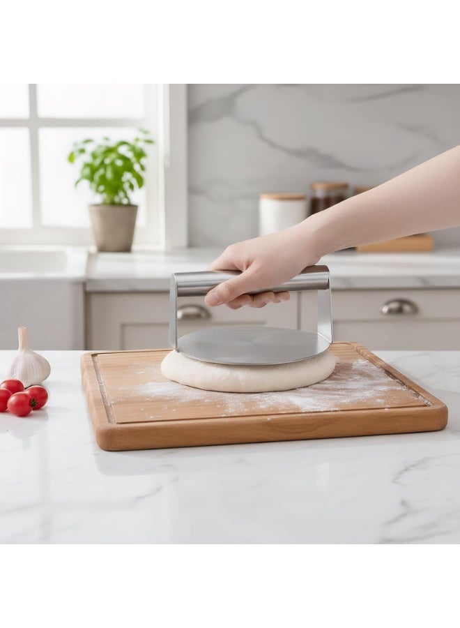 Stainless Steel Burger Press 5.5 Inch Round, Non-Stick Hamburger Smasher for Griddle - Image 5