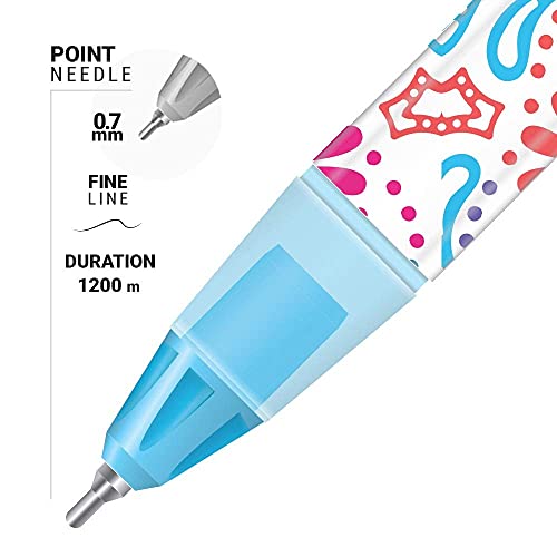 AZOR Greks Colored Ballpoint Pens, Set of 8 Fine Point Pens 0.7mm, Cute & Colorful Pens for Journals, Women, Girls & Gifts, Assorted Colors - Image 5