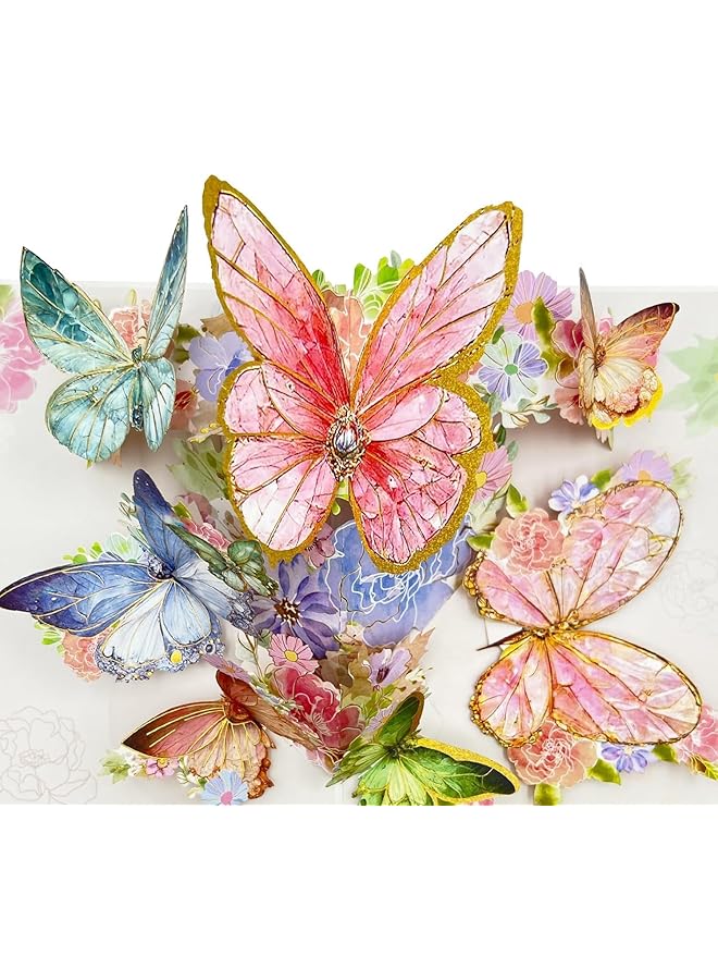 erorex 3D Pop Up Greeting Cards Colorful Butterfly Design For Women Includes Note Card And Envelope Perfect For Birthdays Anniversaries And Special Celebrations  - Image 1
