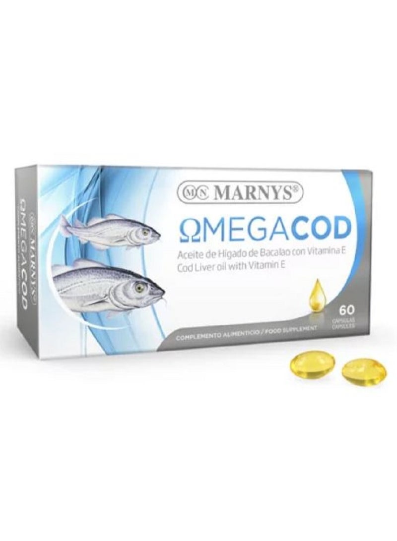 MARNYS Omegacod 500 Mg - 60 Capsules  - Image 1