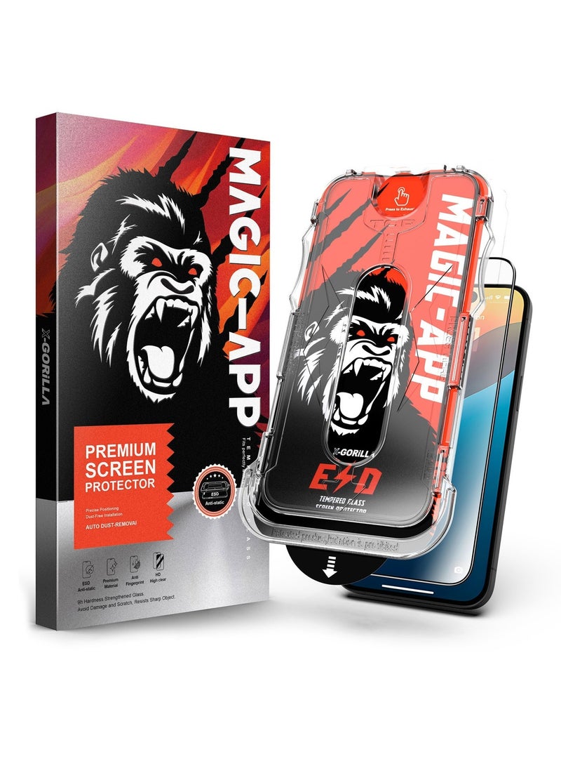 Magic iPhone 17 Pro Screen Protector (1 Pack), 9H Tempered Glass, Ultra HD Clear, Scratch Resistant, Anti-Fingerprint, Easy Installation, Compatible with Phone Covers - Image 1