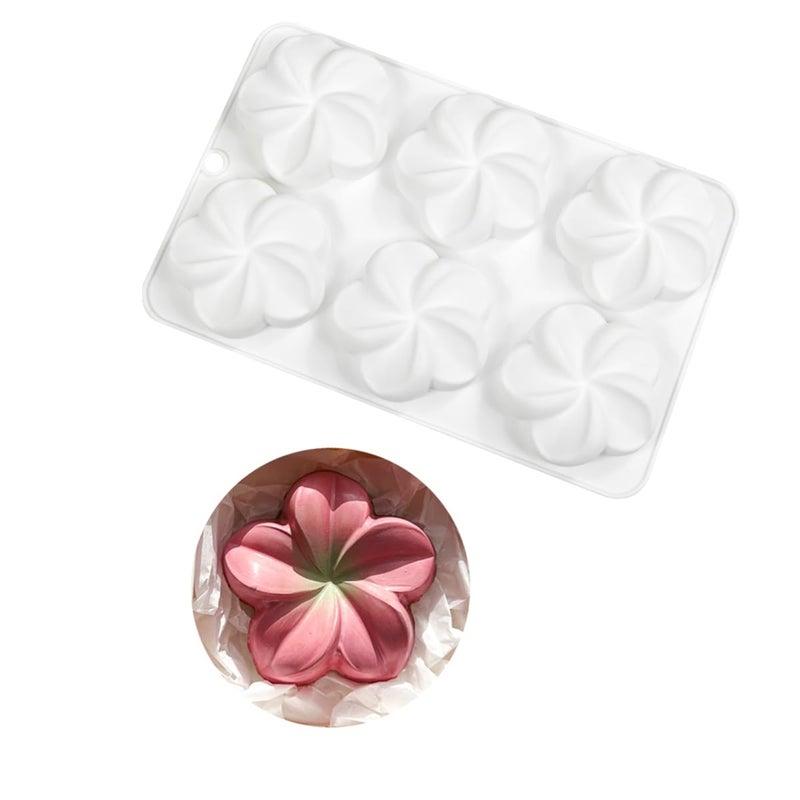 mostsom Silicone Flower Mold for Chocolate, Cake, Jelly, Mousse, Truffle & Ice Cube - Non-Stick Baking Molds Easy Release Candy Making Mould (E_ Flower) - Image 5