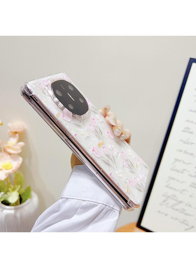 S-TOP Case For Huawei Mate X6 Shell Texture Flower Pattern Protective Phone Case - Image 4