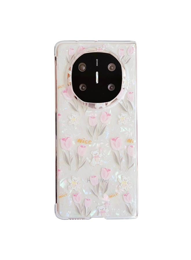 S-TOP Case For Huawei Mate X6 Shell Texture Flower Pattern Protective Phone Case - Image 1
