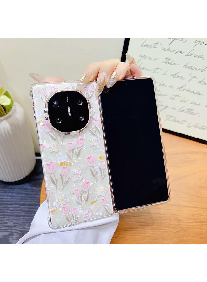 S-TOP Case For Huawei Mate X6 Shell Texture Flower Pattern Protective Phone Case - Image 2