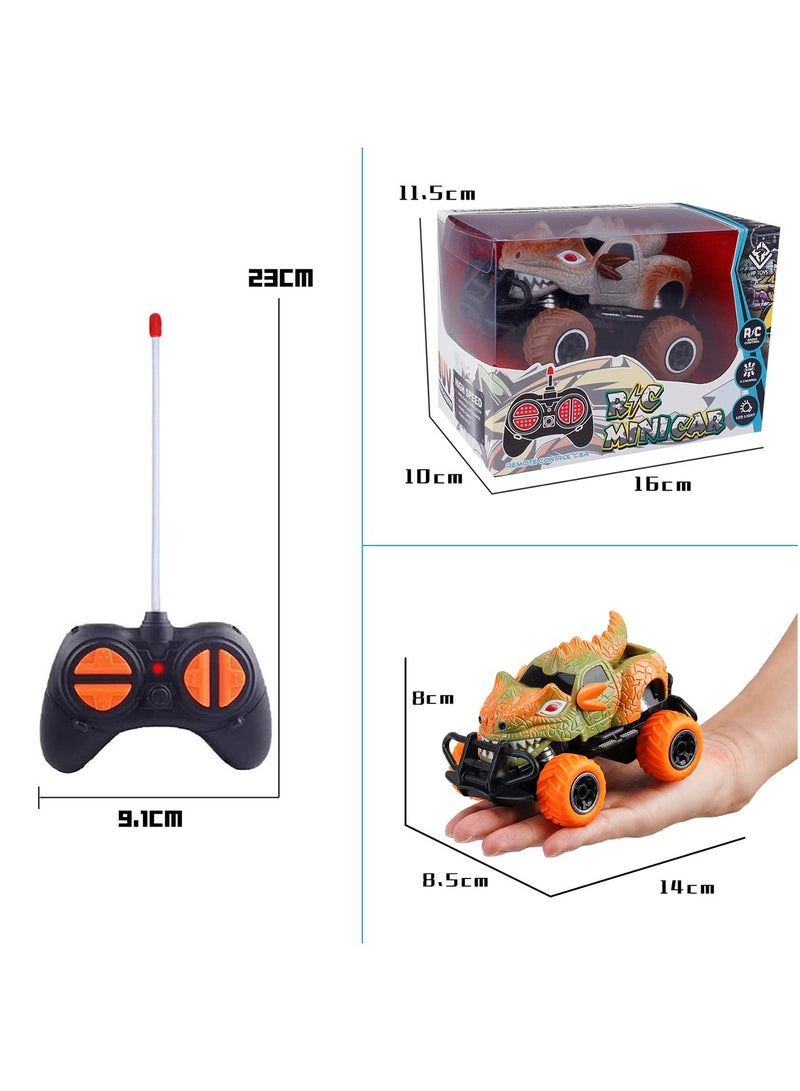 SYOSI Dinosaur Remote Control Car Toys Mini RC Race Car Monster Trucks Toddler Gifts Stunt Toy Car for Boys Age 3 5 6 4 7 - Image 5