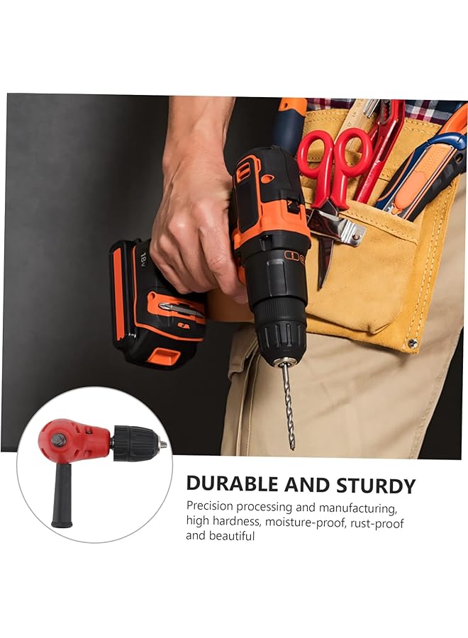 إيروريكس محول مثقاب الزاوية القائمة، مثقاب كهربائي لاسلكي، أداة زاوية فولاذية، محول مثقاب الزاوية القائمة، محول مثقاب ذاتي الشد، محول لمساحة العمل ذات الزوايا الضيقة - Image 3