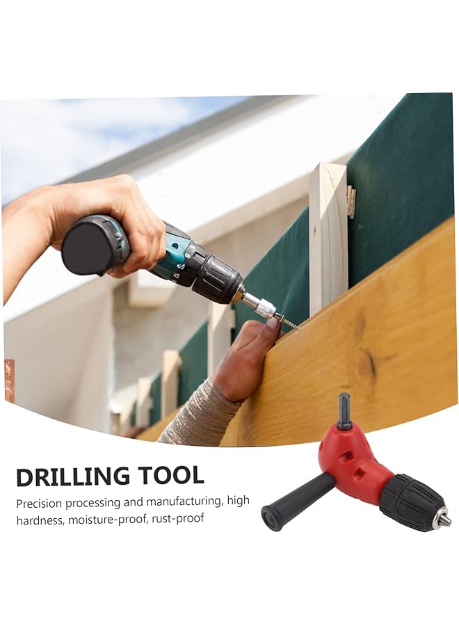 إيروريكس محول مثقاب الزاوية القائمة، مثقاب كهربائي لاسلكي، أداة زاوية فولاذية، محول مثقاب الزاوية القائمة، محول مثقاب ذاتي الشد، محول لمساحة العمل ذات الزوايا الضيقة - Image 2