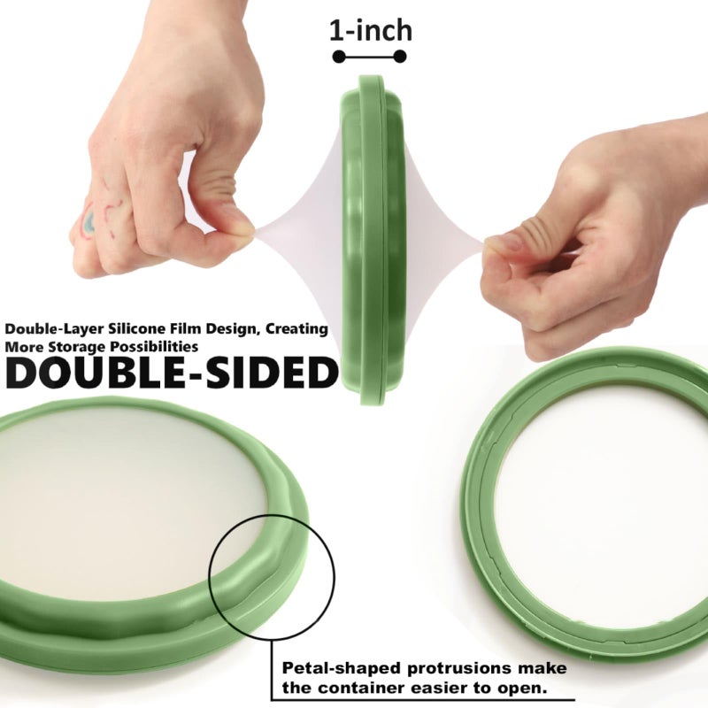 Erehere 4-Piece Airtight Food Storage Containers Set â€“ Avocado Saver, Onion Keeper, Silicone Kitchen Organizers for Fridge, Reusable & Leak-Proof to Lock in Freshness - Image 4