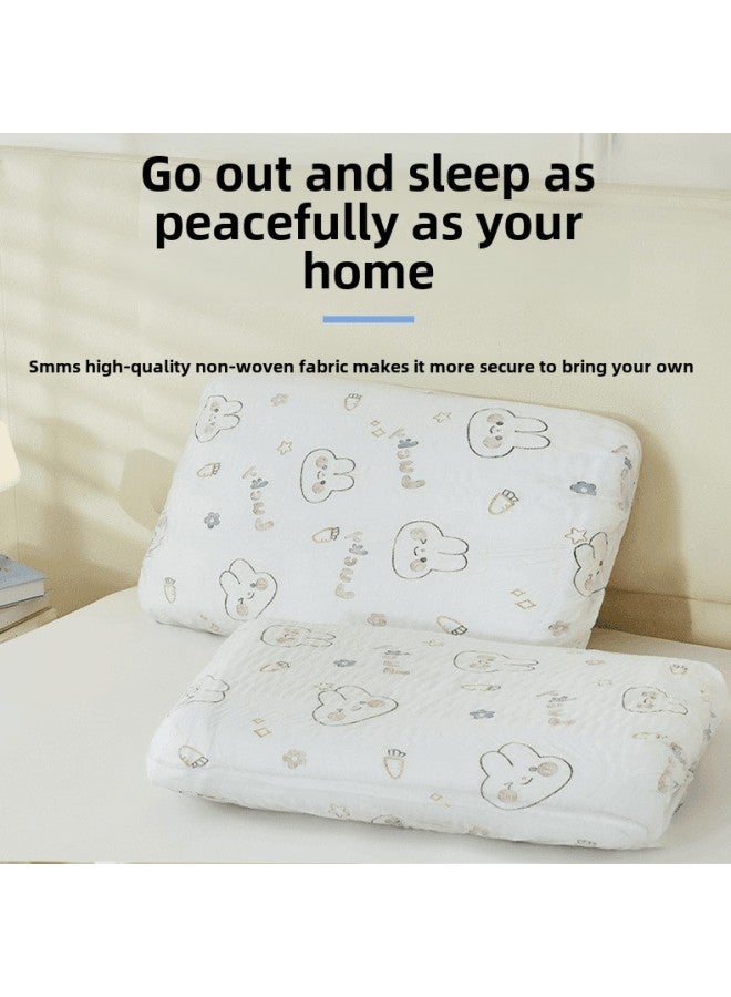 Disposable Pillow Case Travel Pillow Towel Thickened Non-woven Fabric Beauty Salon Train Sleeper Hotel Dirty Travel Pillow Case-Color:Bath Towel White Individually Packaged-Specifications:70*140 Large Bath Towel  - Image 2