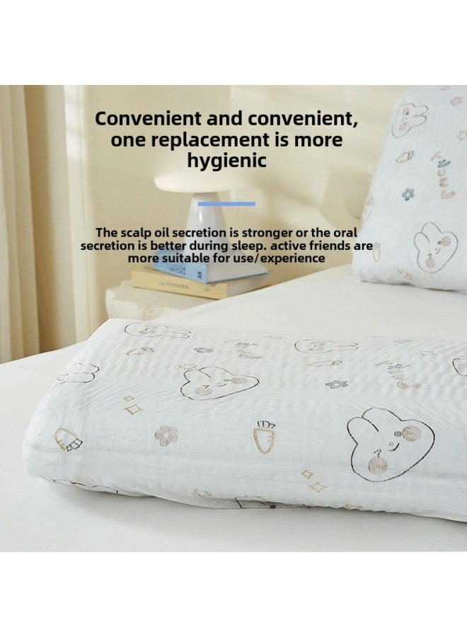 Disposable Pillow Case Travel Pillow Towel Thickened Non-woven Fabric Beauty Salon Train Sleeper Hotel Dirty Travel Pillow Case-Color:Bath Towel White Individually Packaged-Specifications:70*140 Large Bath Towel  - Image 4