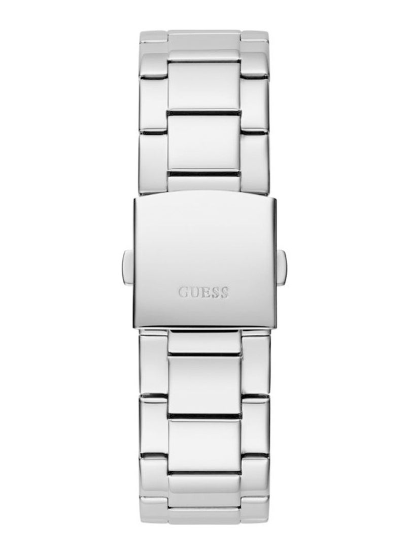 GUESS Men's Crescent Analog Silver Stainless Steel Watch GW0574G1 - Image 3