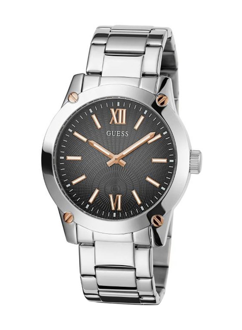 GUESS Men's Crescent Analog Silver Stainless Steel Watch GW0574G1 - Image 4