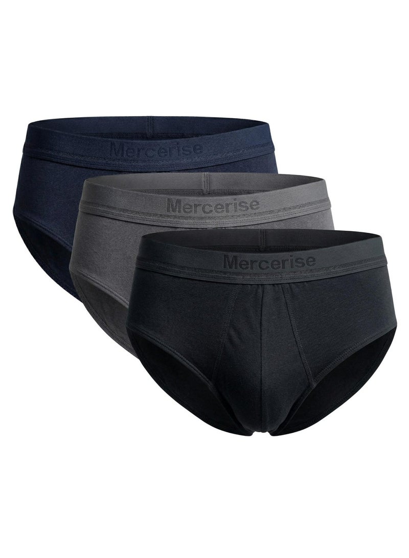 Cottonil Pack of 3 Cotton Mercerise Bikini Underwear for Men - Image 1