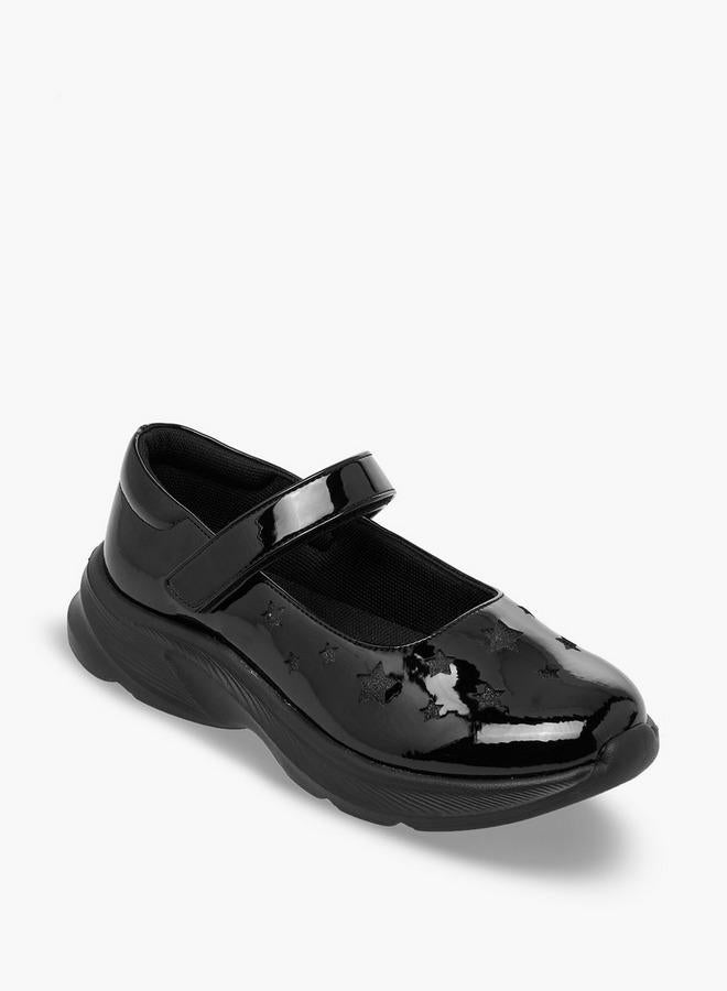 Flora Bella By Shoexpress Girls Hook & Loop School Shoes - Image 2
