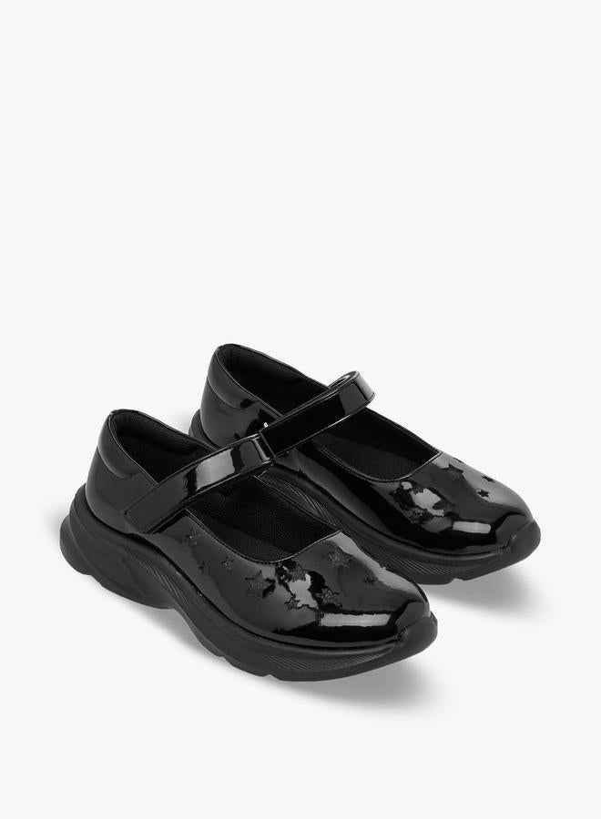 Flora Bella By Shoexpress Girls Hook & Loop School Shoes - Image 3