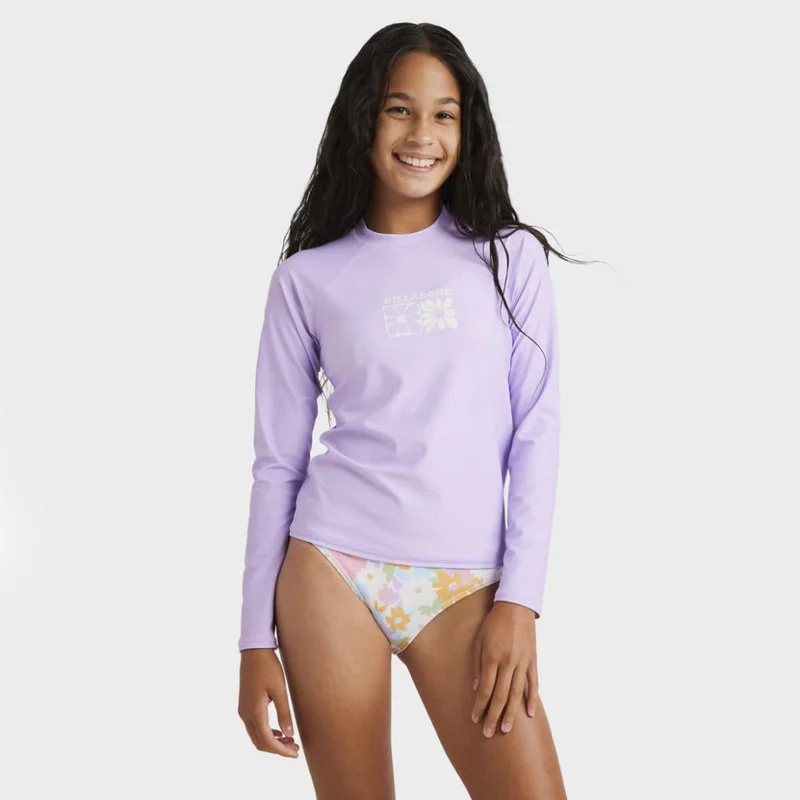 Billabong Heat Wave Long Sleeve Rash Vest - Kids