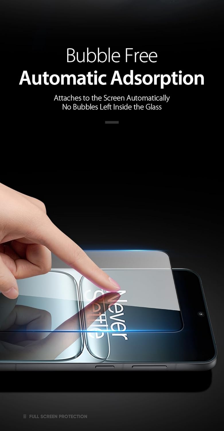 XTRENGTH Advanced HD+ Tempered Glass Gorilla Screen Protector Designed for OnePlus 13s 5G - Edge to Edge Full Screen Coverage with Easy Installation Kit (Anti-Scratch) - Image 4