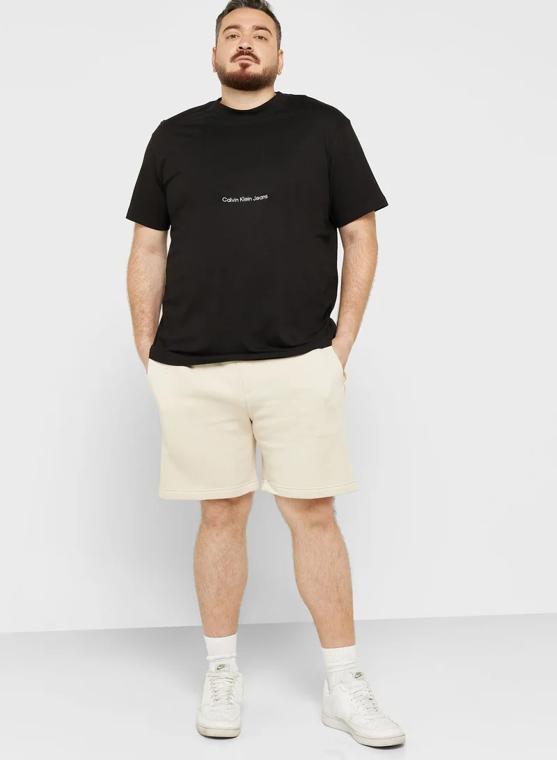 Calvin Klein Jeans Logo Tape Plus Size Shorts