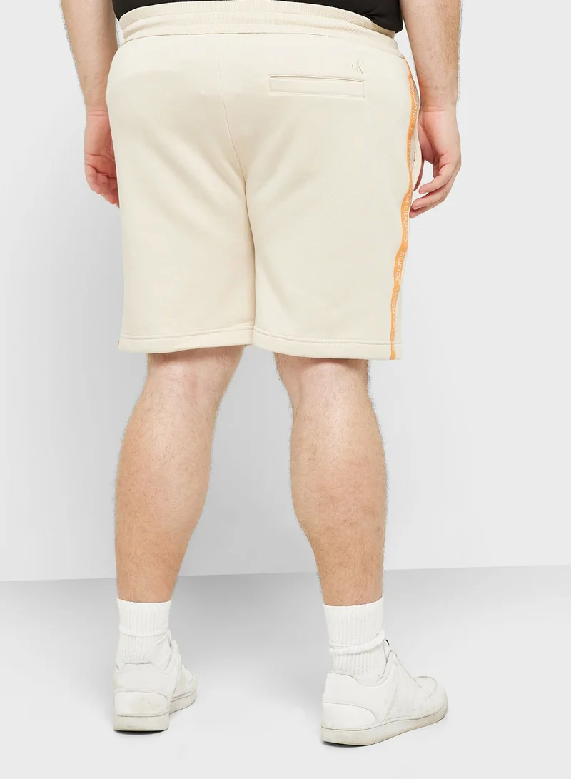 Calvin Klein Jeans Logo Tape Plus Size Shorts