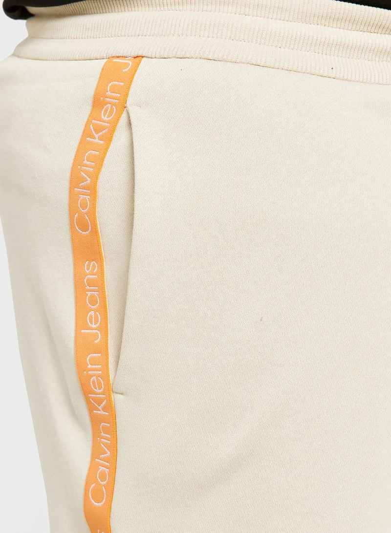 Calvin Klein Jeans Logo Tape Plus Size Shorts