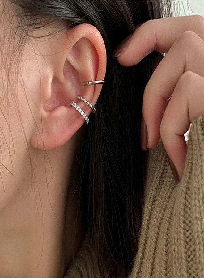 Dcfywl731 Ear Cuff Earrings for Women Non Piercing Chain Rhinestone Design Cartilage Ear Cuff Jewelry - Image 4