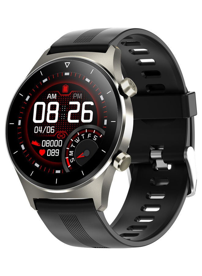 NIBEMINENT 1.28 Inch Smart Watch Fitness Tracker IP68 Waterproof Sport with Heart Rate & Blood Pressure Monitor Black J22T1-1 