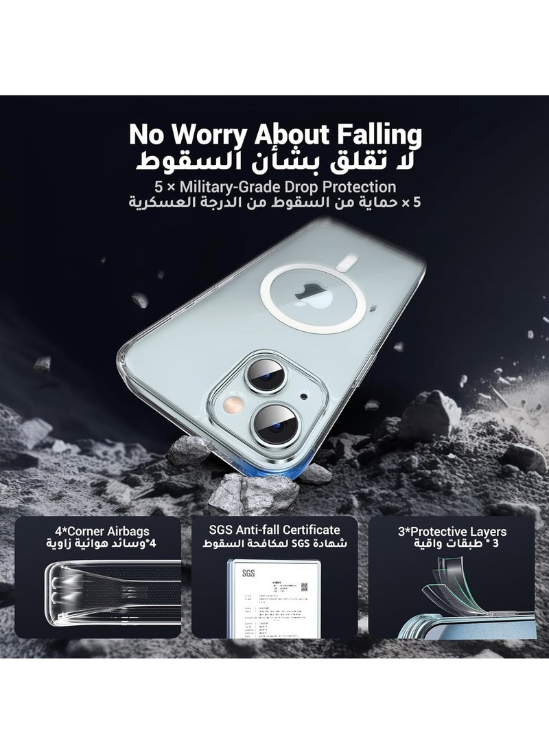 Generic - Protection Case Cover With MagSafe for Apple iPhone 15 Clear - Image 1