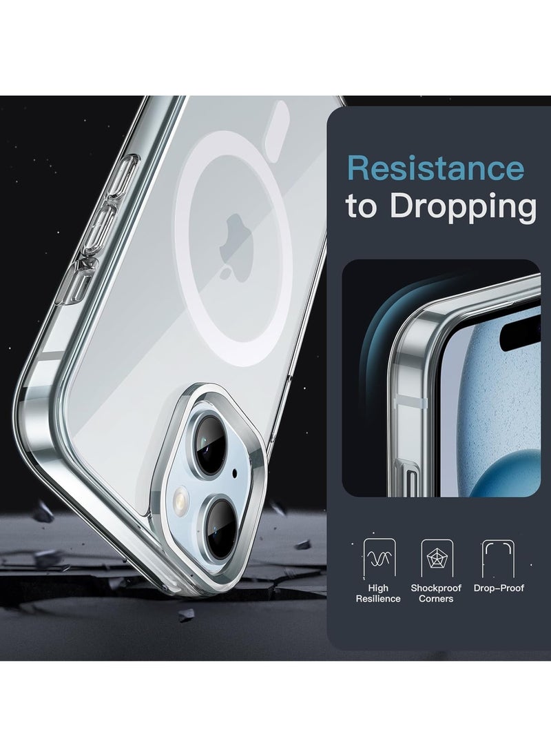 Generic - Protection Case Cover With MagSafe for Apple iPhone 15 Clear - Image 1