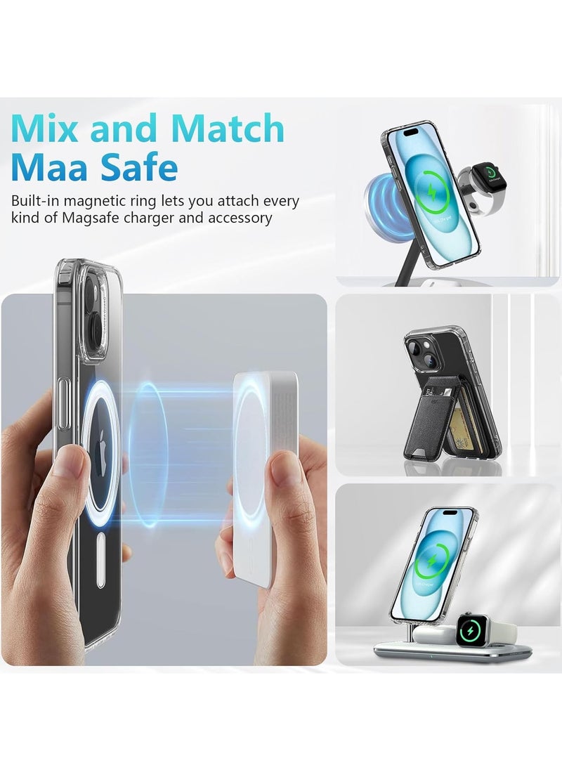 Generic - Protection Case Cover With MagSafe for Apple iPhone 15 Clear - Image 1