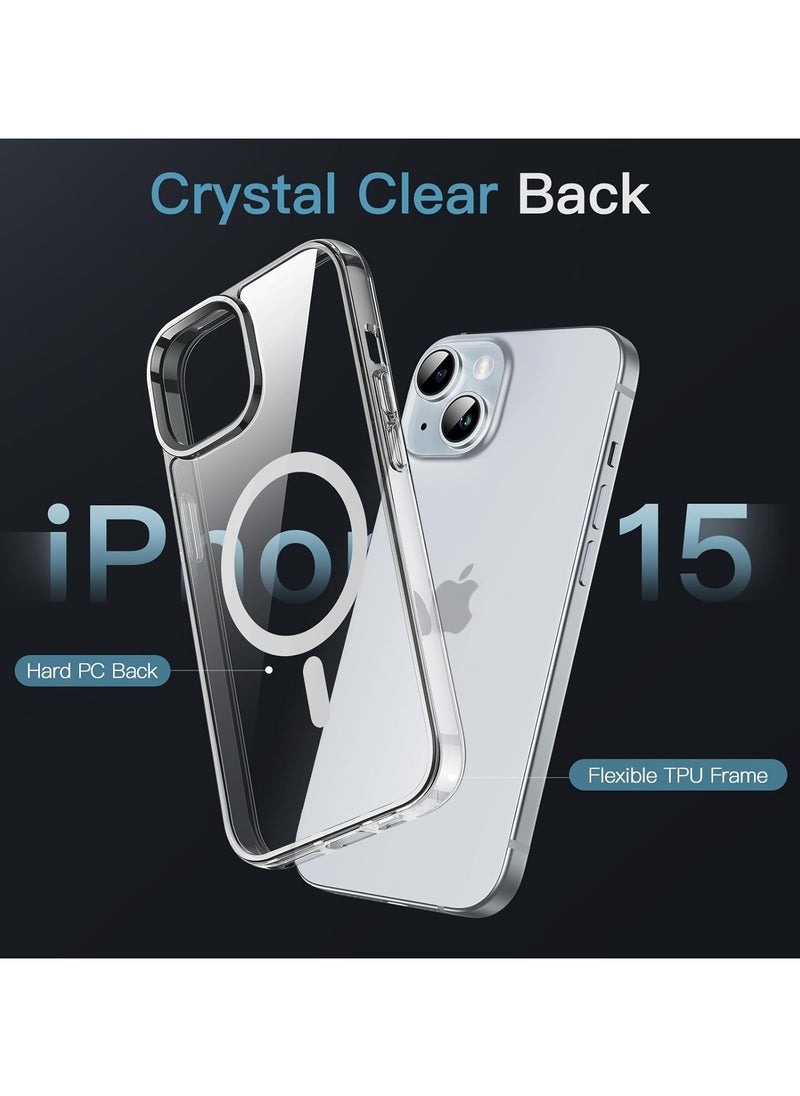 Generic - Protection Case Cover With MagSafe for Apple iPhone 15 Clear - Image 1