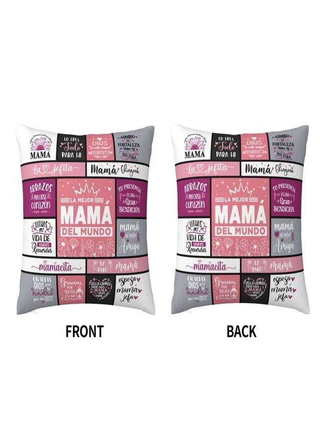 Skizbcw Regalos para Mamá, Regalo para Mama, Regalos para Mamás CumpleañOs, Mexican Mom Gifts Throw Pillow Cover 18"x18" - Image 2