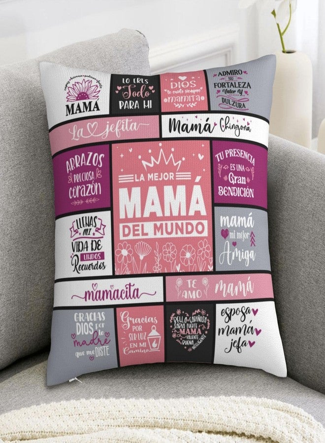Skizbcw Regalos para Mamá, Regalo para Mama, Regalos para Mamás CumpleañOs, Mexican Mom Gifts Throw Pillow Cover 18"x18" - Image 5
