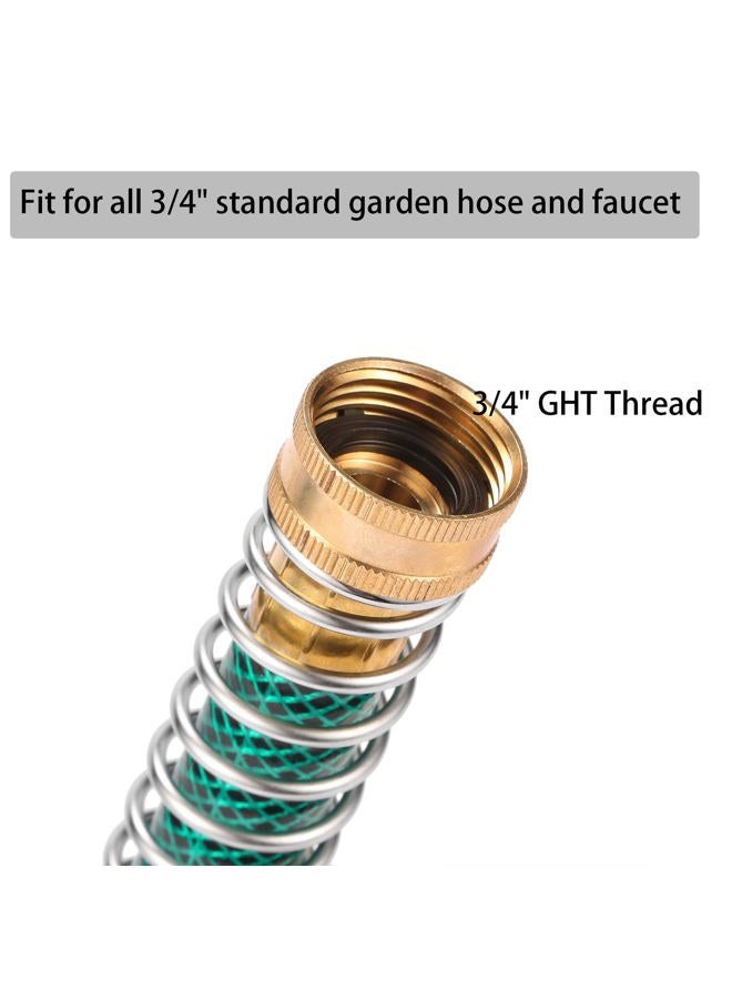 Sanpaint Garden Hose Extension Adapter, Hose Kink Protector with Coil Spring, 2 Pack - Image 4