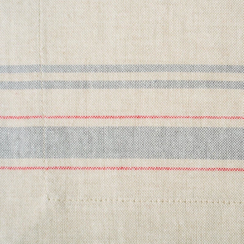 DII 100% Cotton Machine Washable, Everyday French Placemat for Dinner Parties, Summer & Outdoor Picnics, Set of 6 Set, Gray Stripes - Image 2