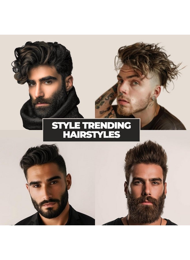 BEARDO Roller Hair Brush For Men | Perfect Tool For Efficient Blow Drying, Adding Curls, Waves & Volume | Smoothening & Volumizing Comb For Men |Men Accessorie | Lightweight - For All Hair Types - Image 3